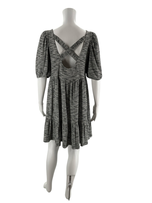 Daily Practice White/Black Print Pre-Owned Ladies Dress - Size Small