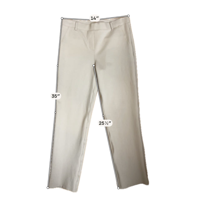 Quince Ultra-Stretch Ponte Straight Leg Pants Size Medium Clay
