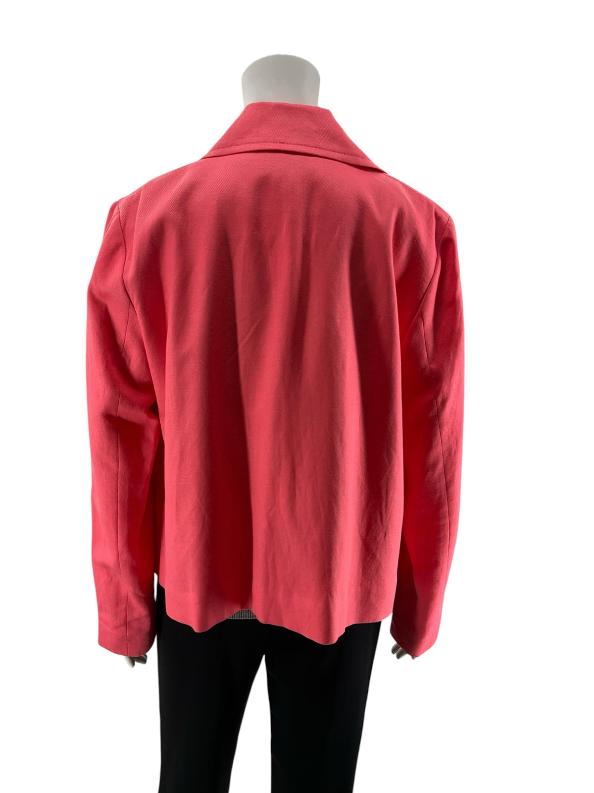 Ann Taylor Coral Linen-Blend Open Front Blazer - Size M- ONLINE ONLY