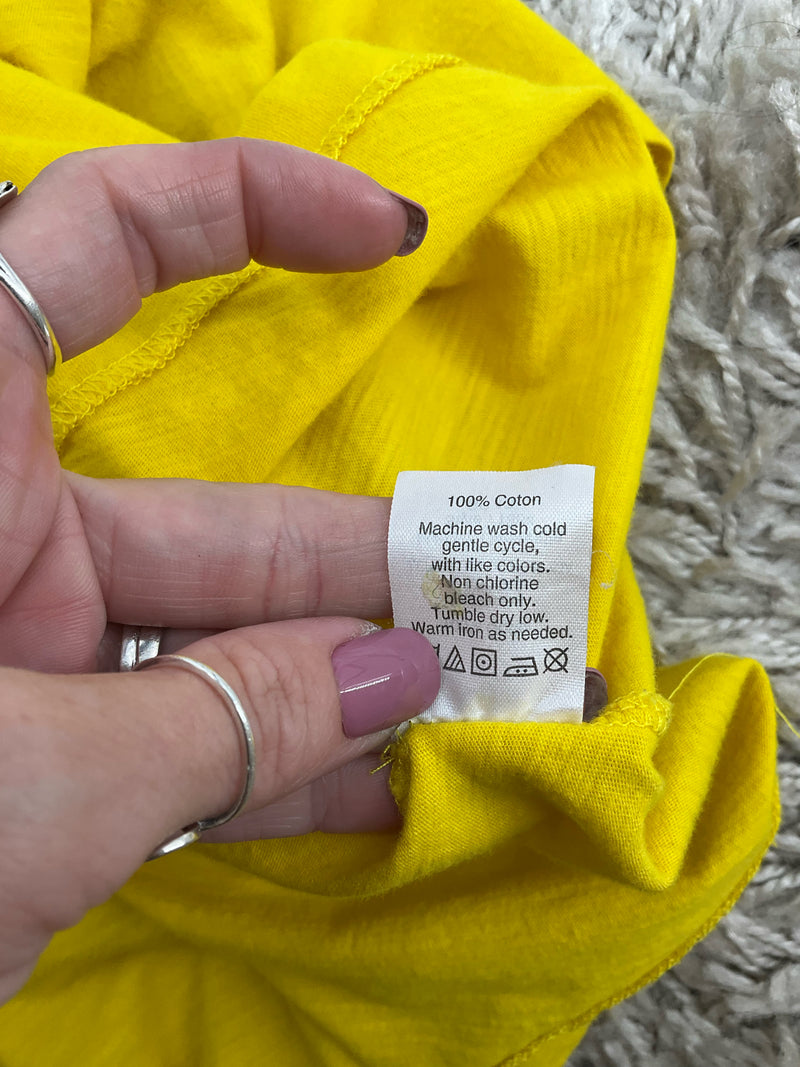 J Crew Yellow Solid Pre-Owned Ladies Top - Size XS