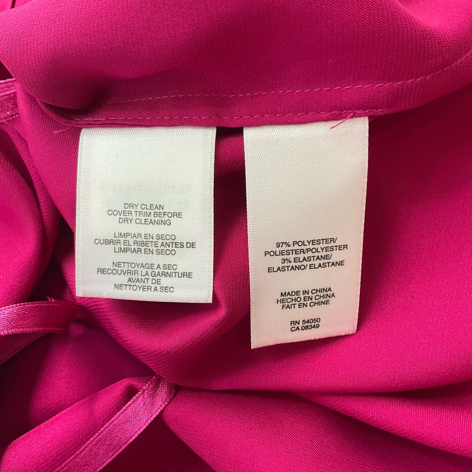 Anne Klein Fuschia Beaded Pre-Owned Ladies Top - Size Small - Margaret’s Fine Consignment