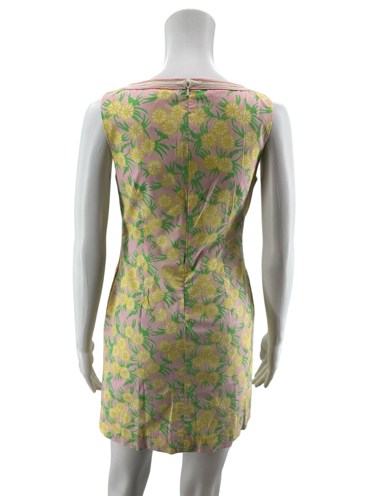 Lilly Pulitzer Jane Shift Dress Size 0 Mai Tai Pineapple Print