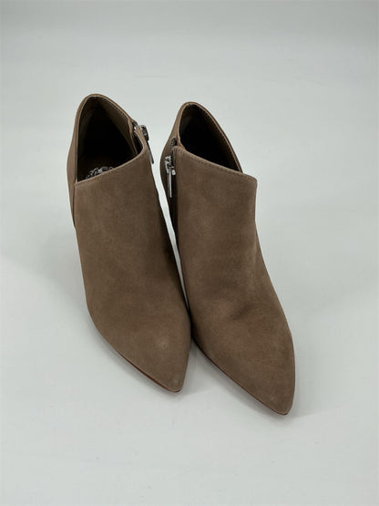 Vince Camuto Taupe Suede Booties Size 6.5 - front view