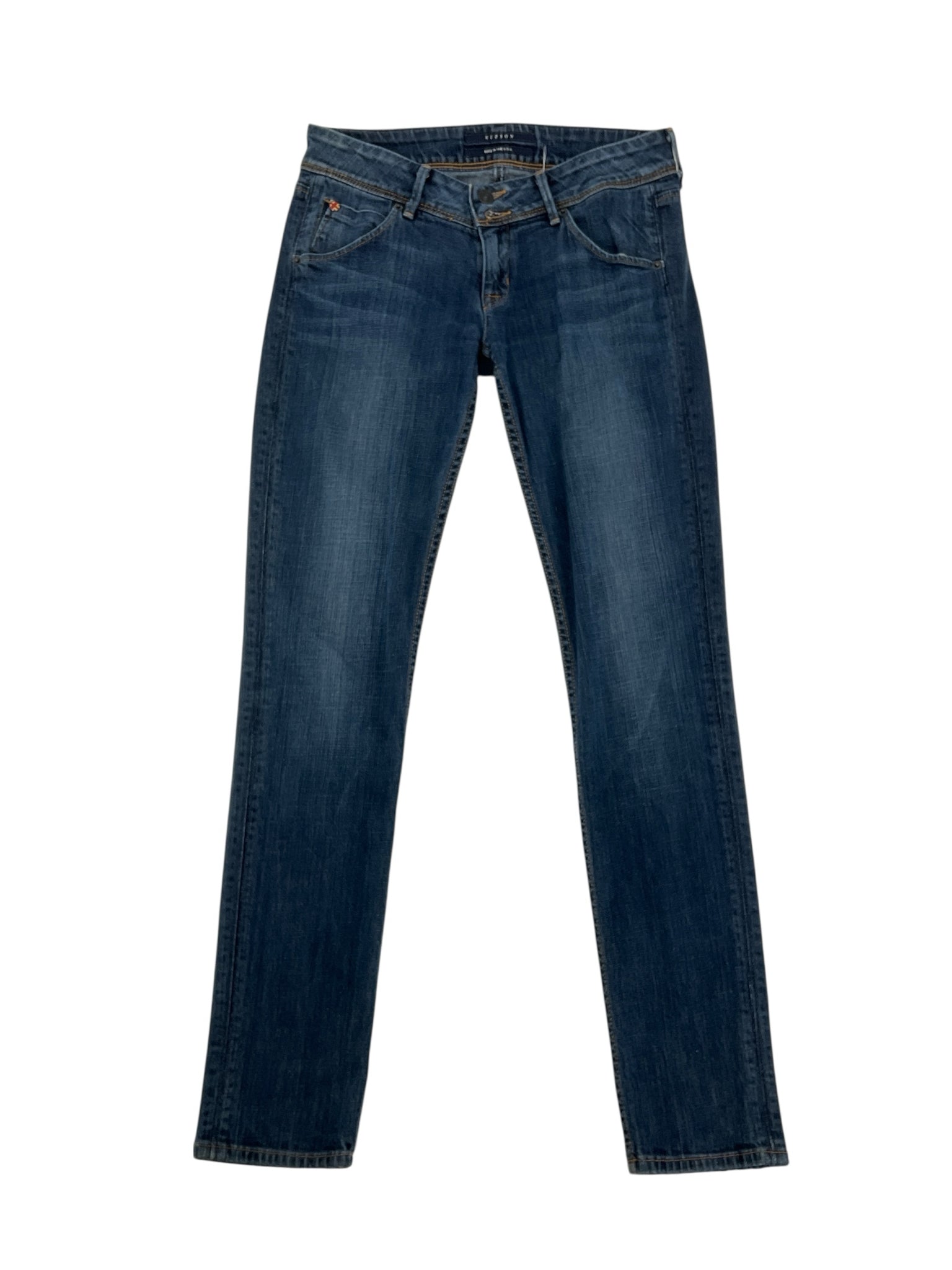 Hudson Size 8 Blue Denim Solid Pre-Owned Ladies Jeans