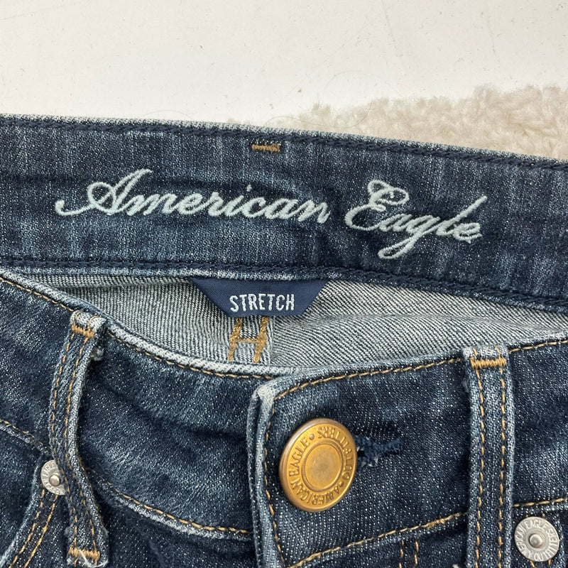 American Eagle Blue Solid Jeans - Size 2S - Margaret’s Fine Consignment