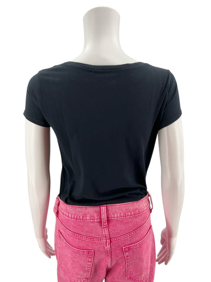 Loft Black Solid Top Size Medium - rear view