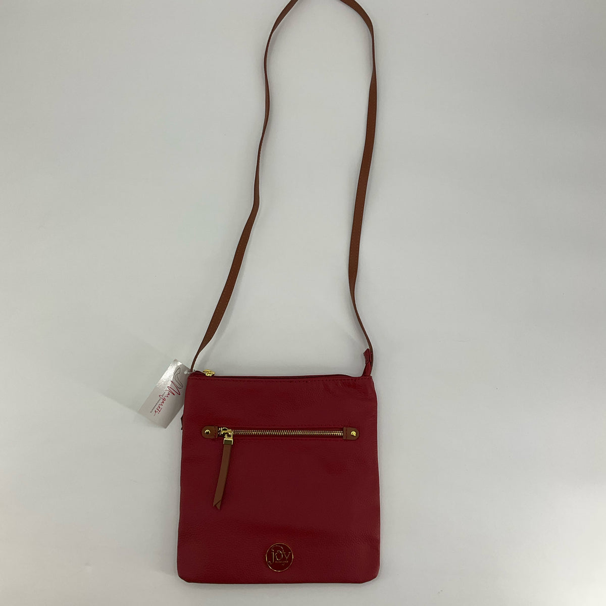 Joy Mangano Red Pebbled Crossbody Bag - ONLINE ONLY