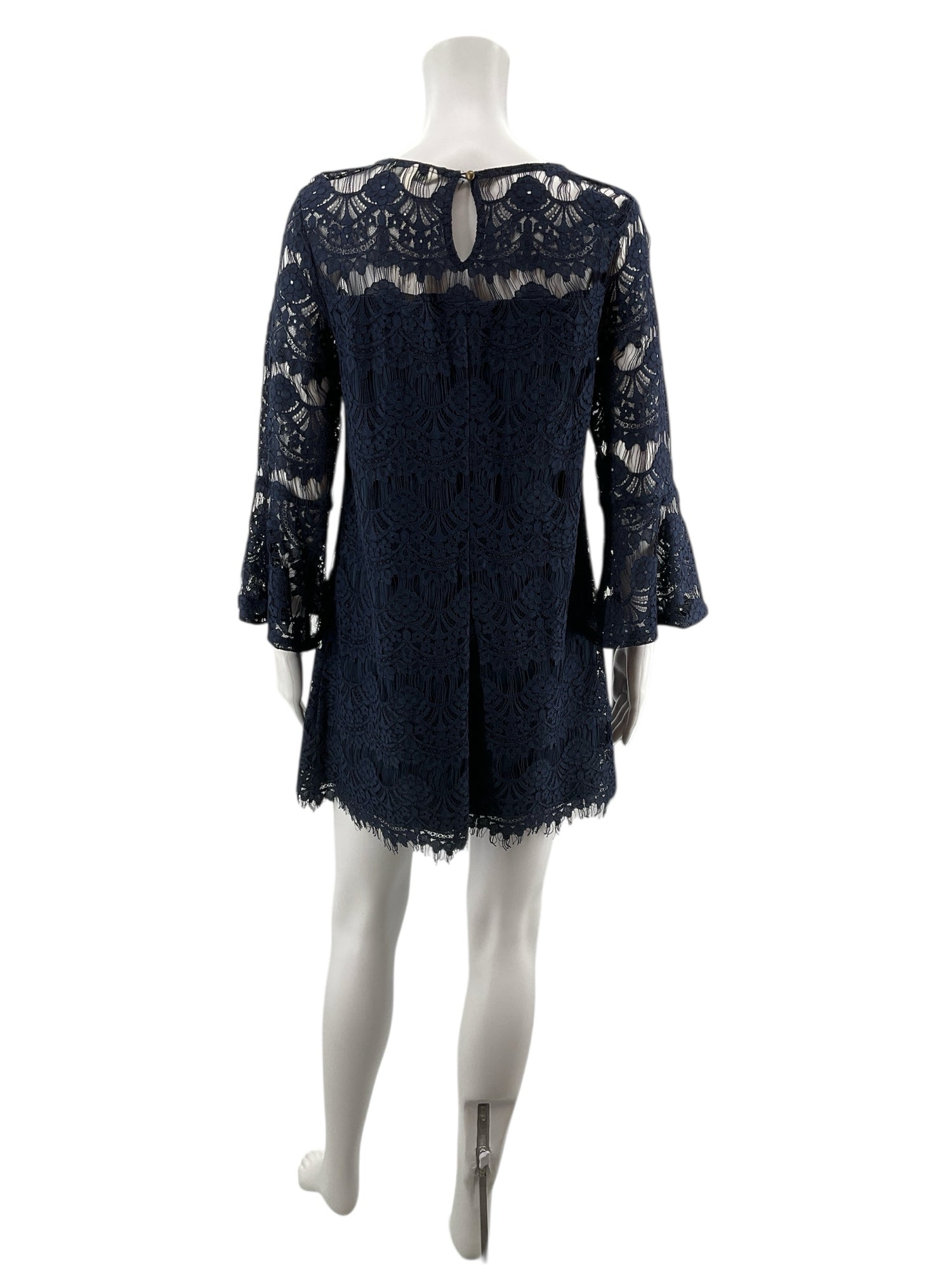 Speechless Navy Lace Pre-Owned Ladies Dress - Size Small