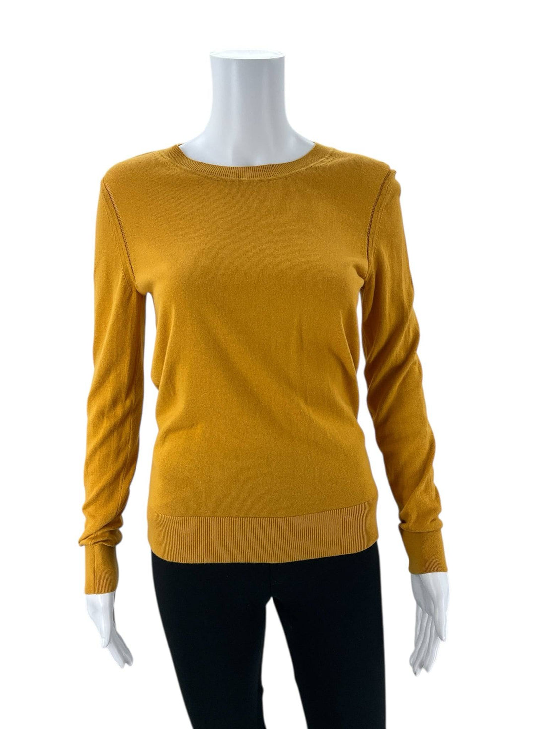 Banana Republic Mustard Solid Top - Size Small - Margaret’s Fine Consignment