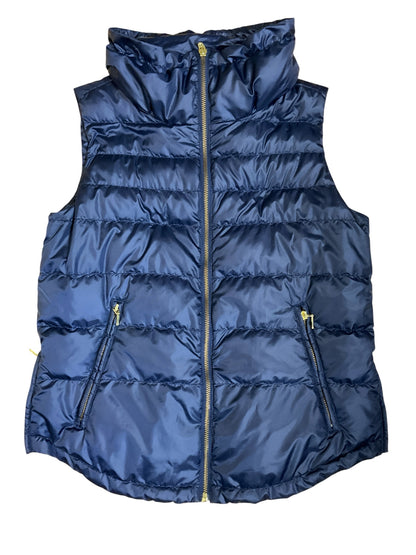 Lilly Pulitzer Hollie Reversible Down Puffer Vest Navy Blue Size Small