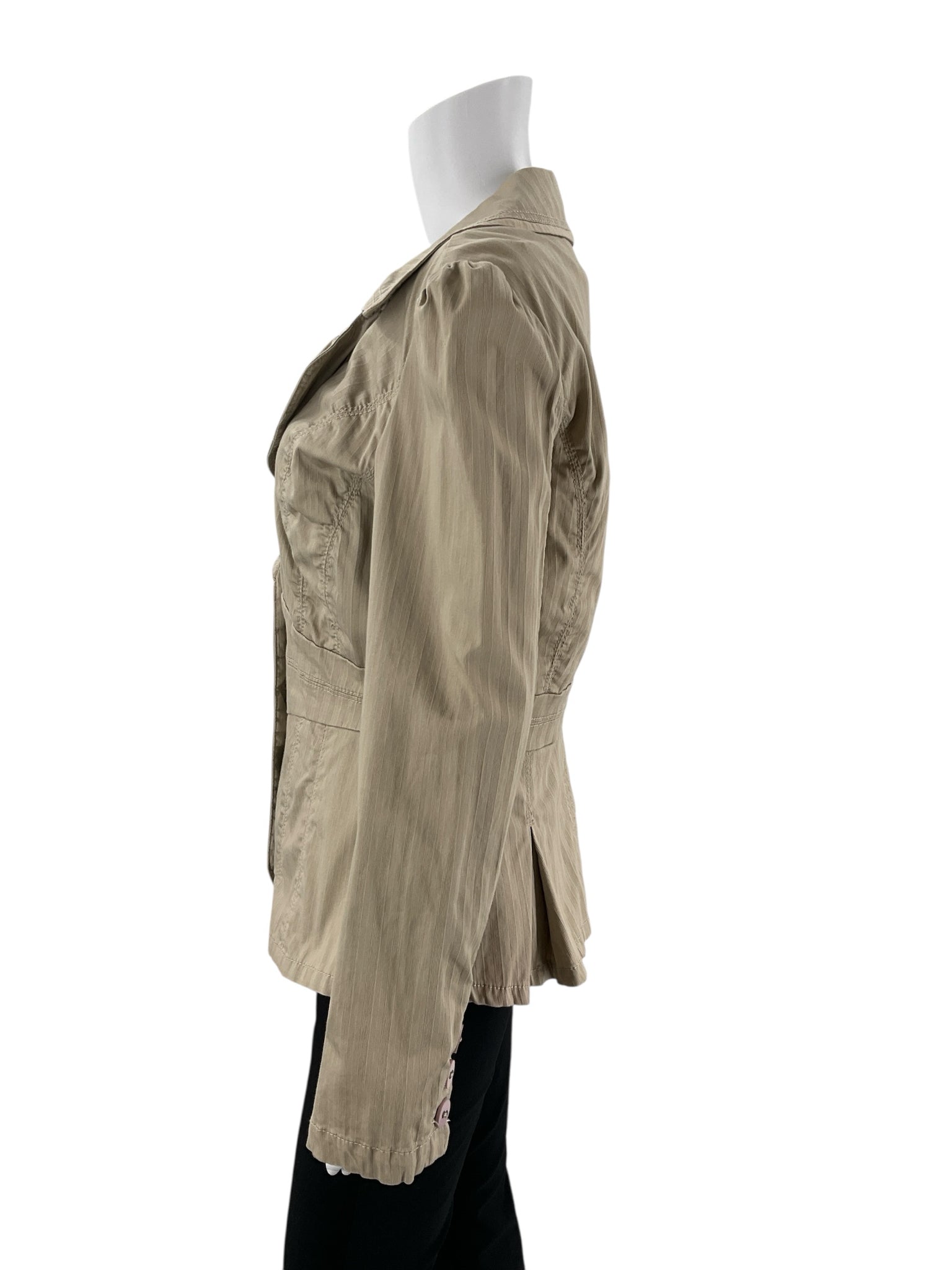 DKNY Jeans Khaki Solid Pre-Owned Ladies Jacket - Size Medium