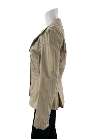 DKNY Jeans Khaki Solid Pre-Owned Ladies Jacket - Size Medium