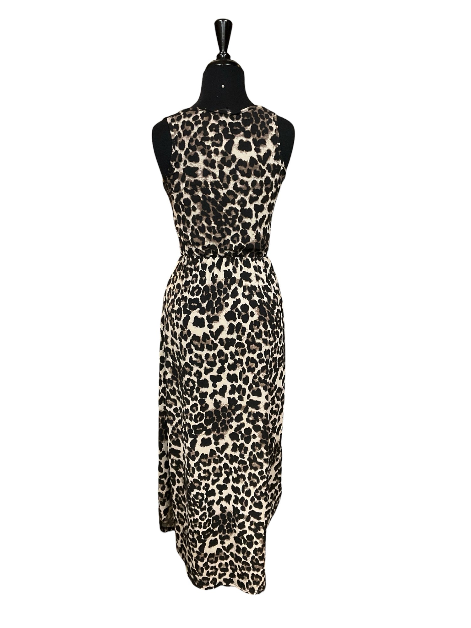 lildy brown/black Dress Size S/M brown/black Animal Pre-Owned Ladies Dress - Size S/M