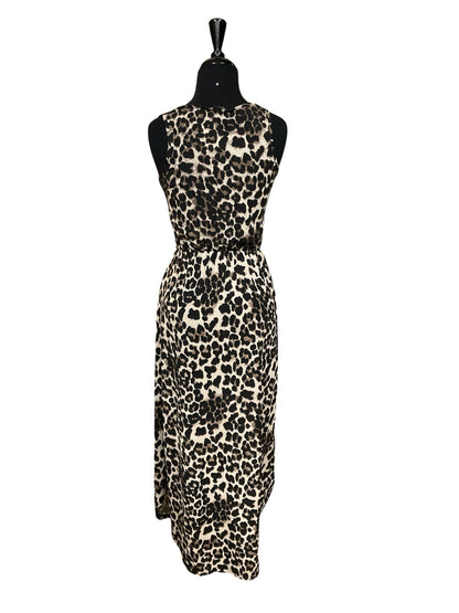 lildy brown/black Dress Size S/M brown/black Animal Pre-Owned Ladies Dress - Size S/M