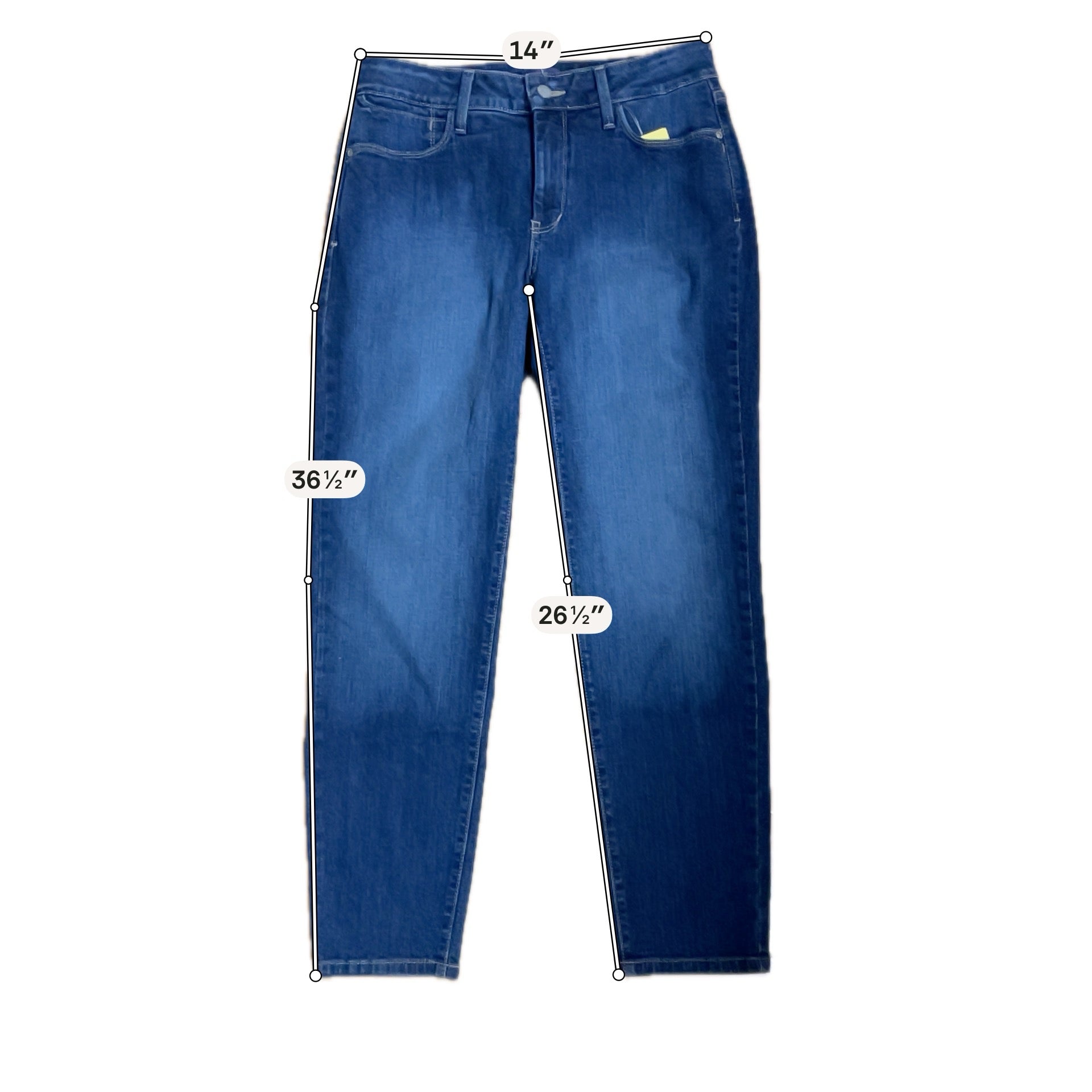 NYDJ Ami Skinny Ankle Jeans Blue Lift Tuck Technology Size 6 - ONLINE ONLY