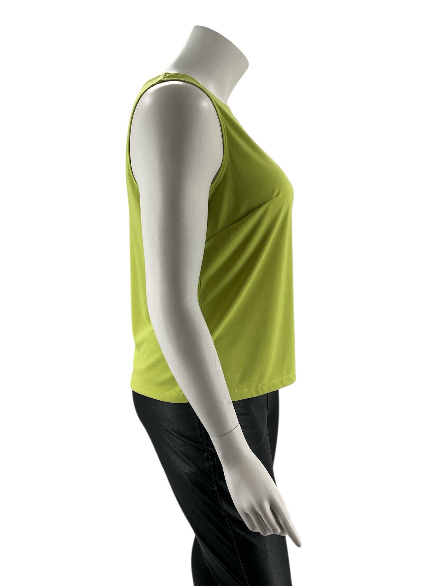 JM Collection Lime Green Solid Pre-Owned Ladies Sleeveless Top - Size 1X