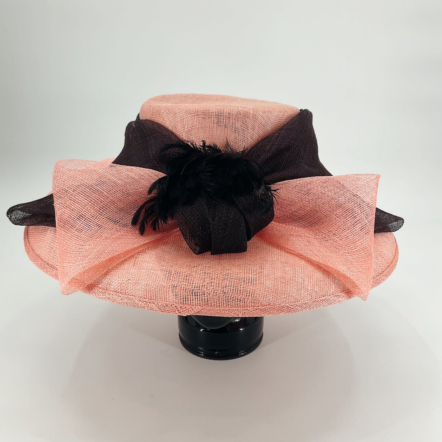 Mary Jean Coral/Black B1ow Derby Hat