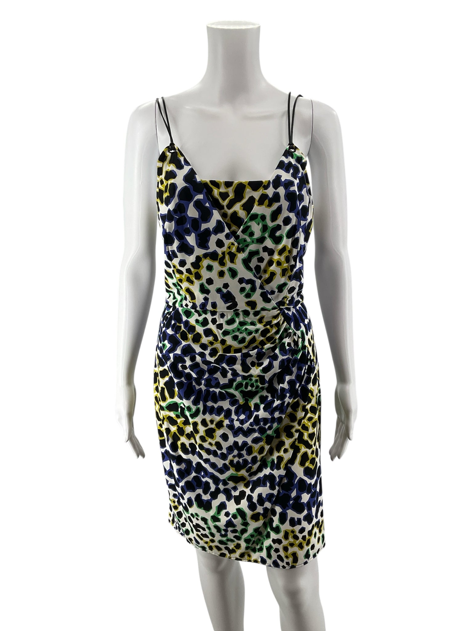 Milly Animal Print Cowl Neck Sheath Dress Size Small