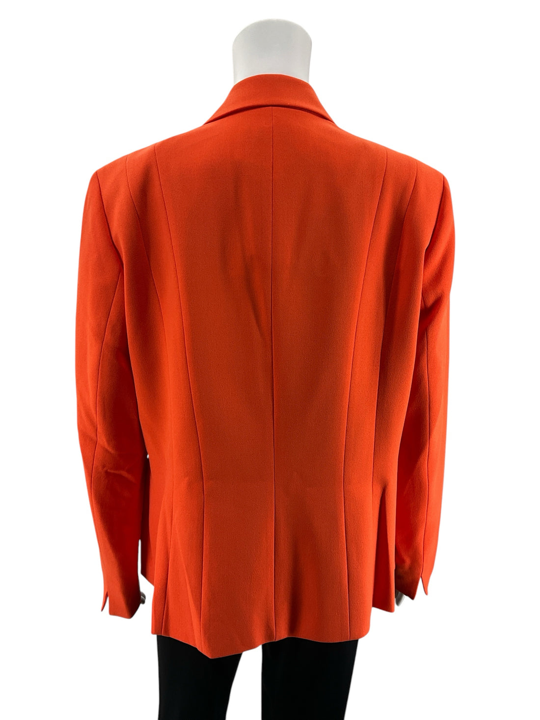 Kasper Crepe One-Button Blazer Jacket Size 14 Orange NWT