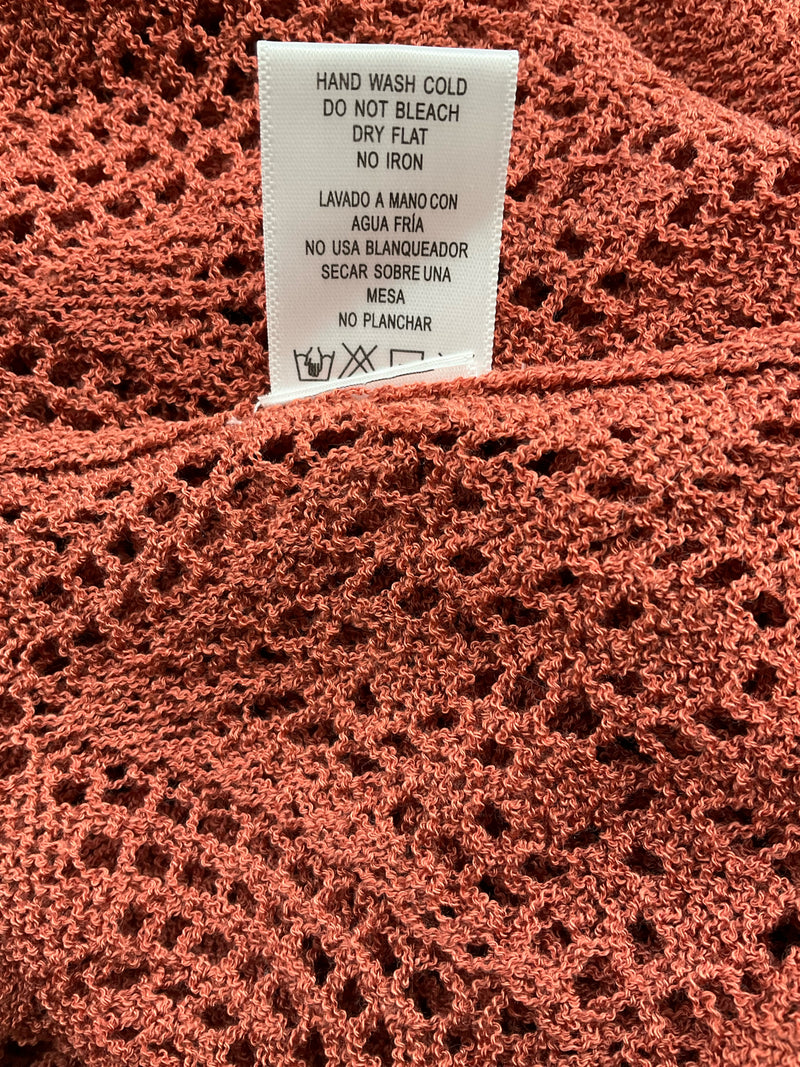 Love Tree Salmon Solid Pre-Owned Ladies Shrug - Size Medium