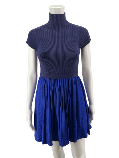 Maeve by Anthropologie Colorblock Pleated Two-Fer Dress Small Petite NWT - ONLINE ONLY