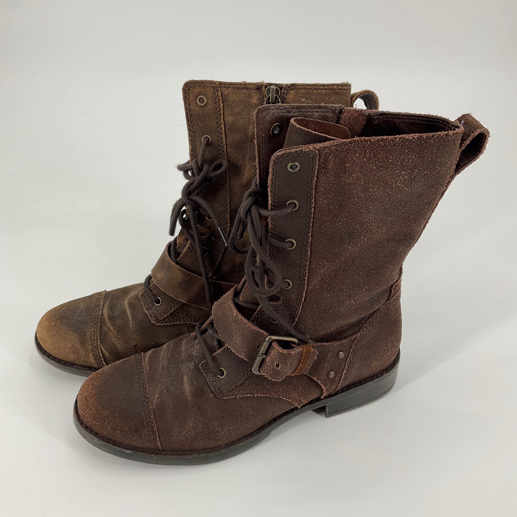 Ugg Brown Buckle Boots Size 7.5