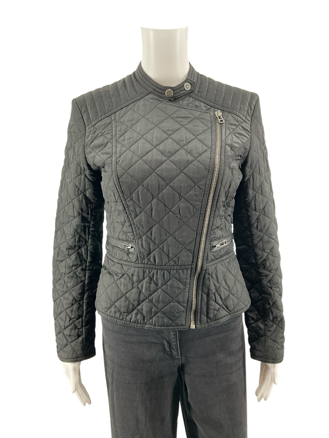 Andrew Charles Black Quilted Pre-Owned Ladies Jacket - Size Small - Margaret’s Fine Consignment