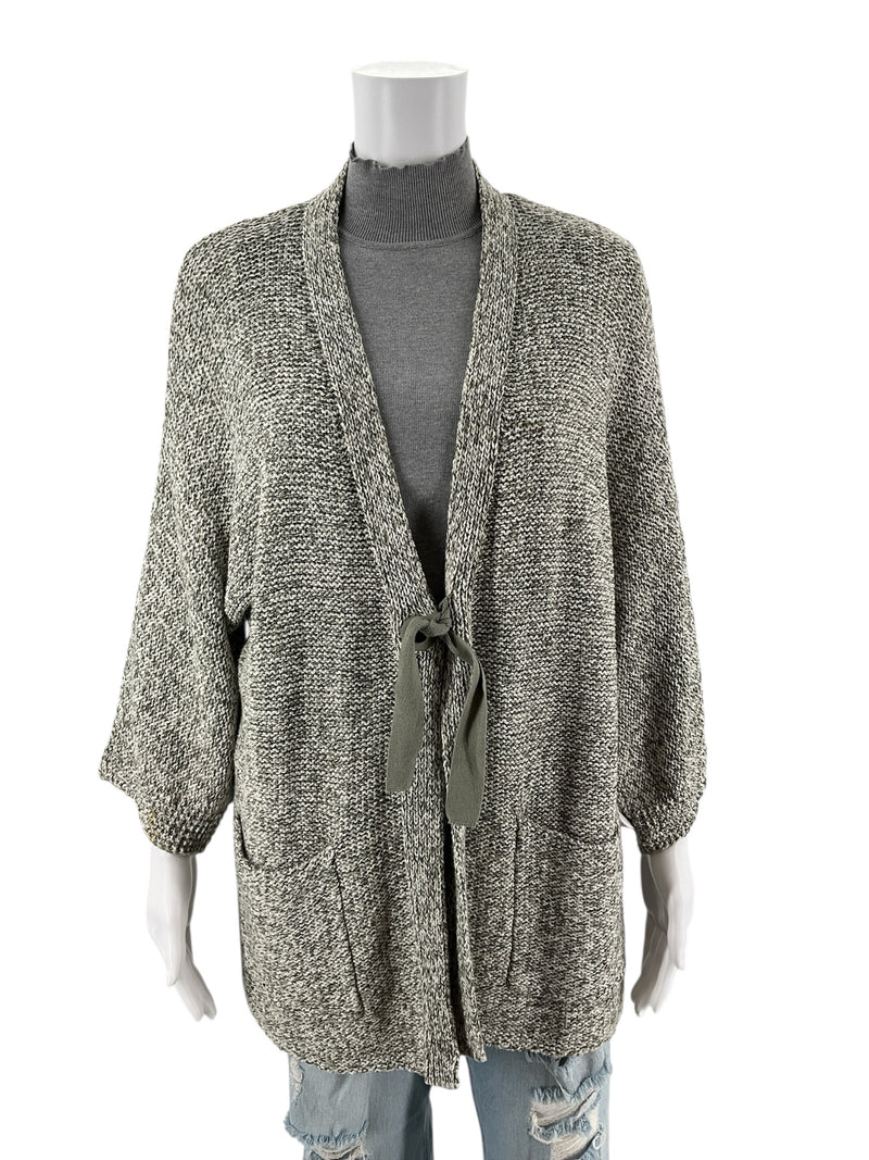 Pure Jill Tan/Olive Heathered Pre-Owned Ladies Top - Size Small Petite