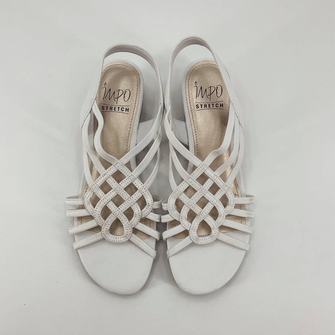 Impo White Solid Pre-Owned Ladies New With Tags Sandals - Size 7.5