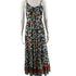 BOG Collective Tan/turquoise Floral Pre-Owned Ladies Dress - Size XS - Margaret’s Fine Consignment