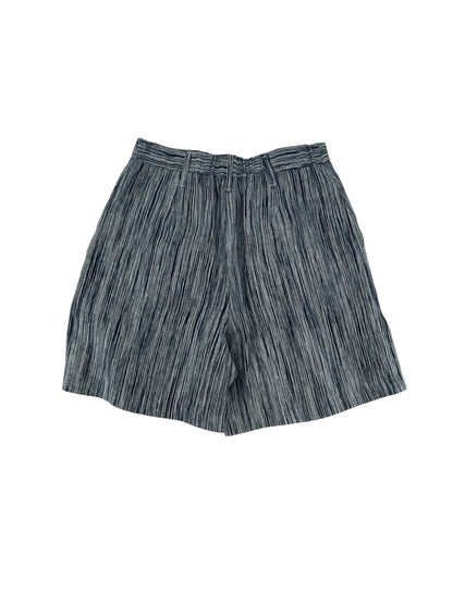 Karen Kane Blue Shorts Blue White Striped Linen Shorts Lined Made in USA Size Small - Size S