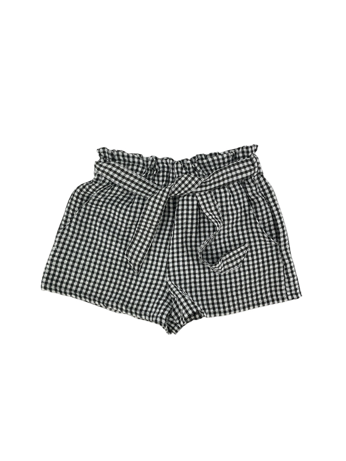 I.N. San Francisco Gingham Paperbag Shorts with Belt | Size Medium