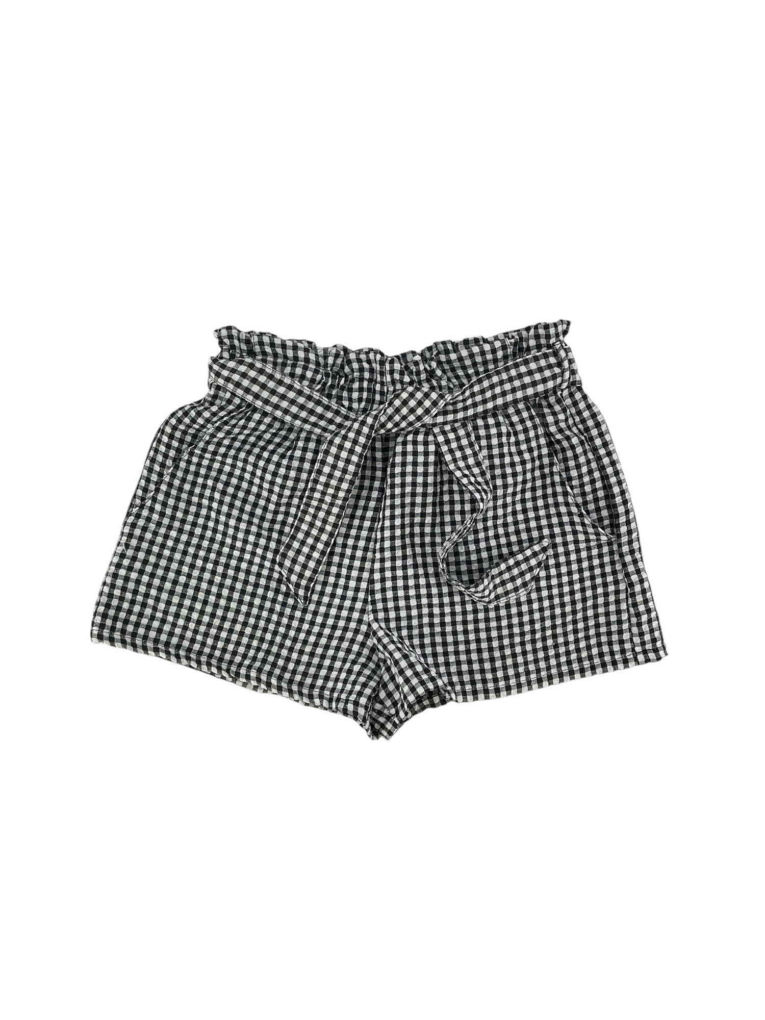 I.N. San Francisco Gingham Paperbag Shorts with Belt | Size Medium