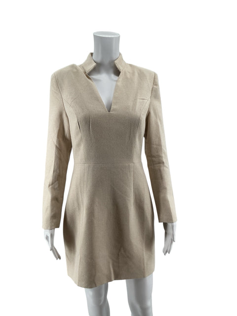 NOOTUS Beige Bodycon V-Neck Slit Bodycon Mini Dress Beige Size Small NWT - Size S