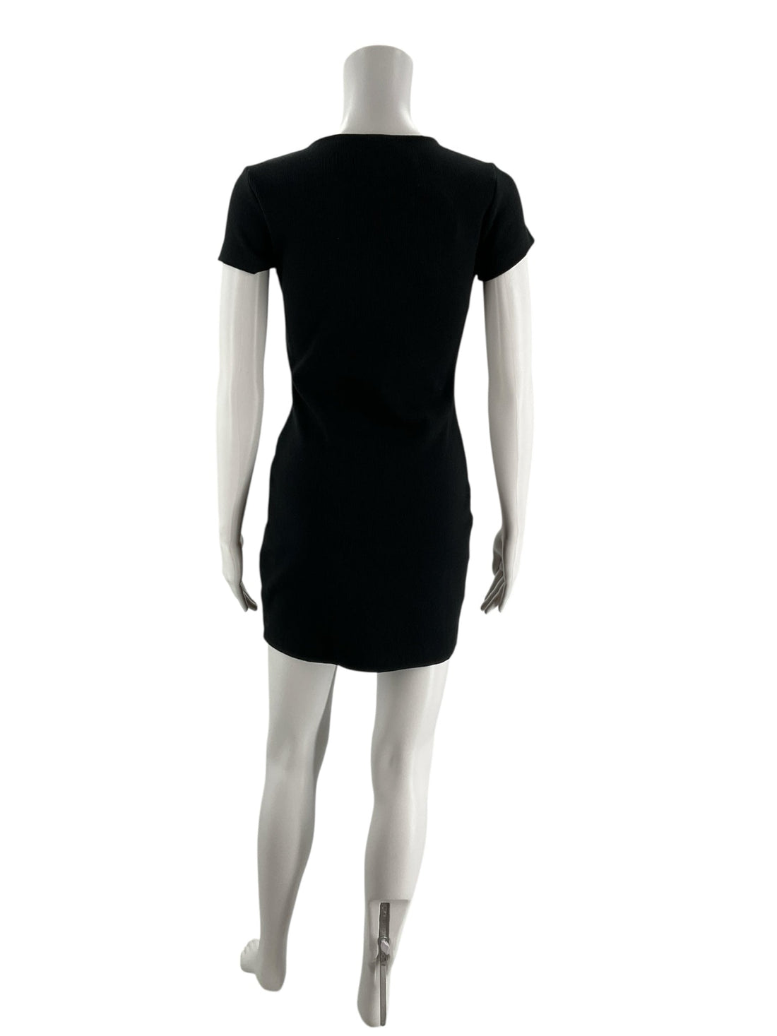 Princess Polly Black Ribbed Pre-Owned Ladies New With Tags Dress - Size 6 - Margaret’s Fine Consignment