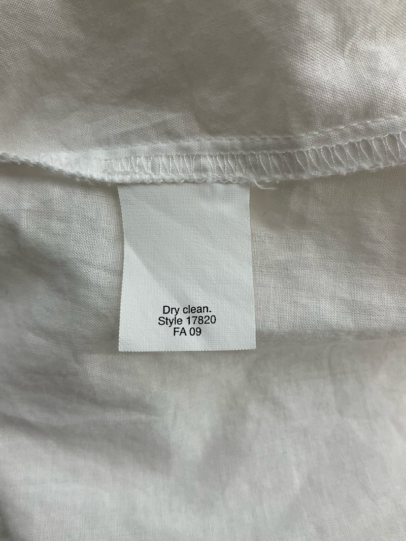 J Crew White Solid Pre-Owned Ladies Top - Size Large