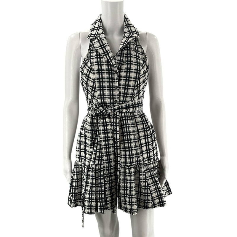 Maeve White/Navy Plaid Pre-Owned Ladies New With Tags Dress - Size 0 - Margaret’s Fine Consignment