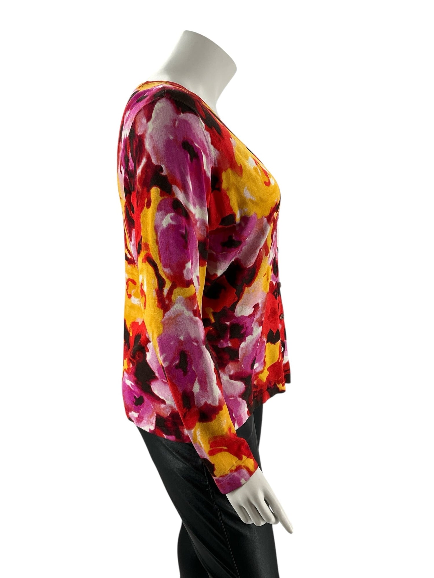 Jones New York Multi Floral Pre-Owned Ladies Top - Size 1X