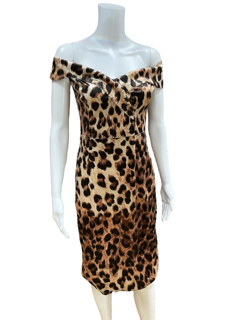 Retro Stage Size M brown/black Animal Dress