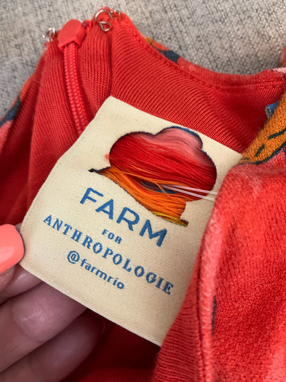 Farm Rio for Anthropologie Paisley Print Midi Dress Size XS