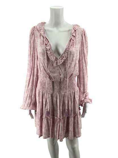 house of harlow Size M Pink Paisley Pre-Owned Ladies Dress