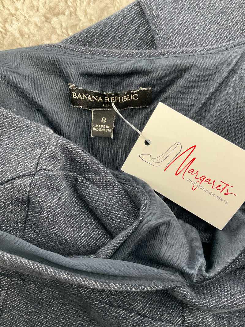 Banana Republic Blue Solid Pre-Owned Ladies Dress - Size 8