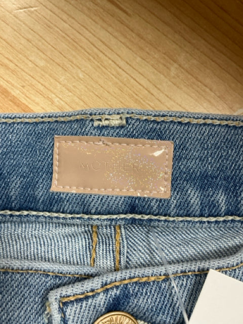 MOTHER The Tomcat Ankle Fray Jeans Size 29 | Kitty Corner Light Wash