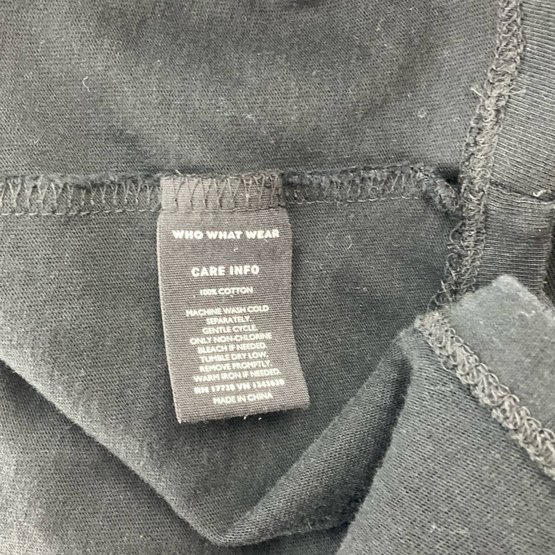 WHO WHAT WEAR Black Top - Size Small - Margaret’s Fine Consignment
