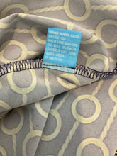 J. McLaughlin Navy/Gold 3/4 Sleeve Catalina Cloth Chain Print Top Navy Gold Size Small - Size S