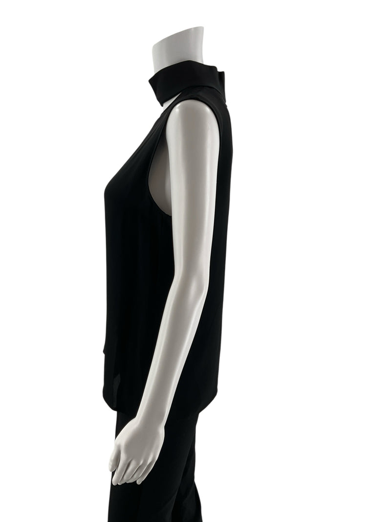 Theory Black Solid Pre-Owned Ladies New With Tags Top - Size Small
