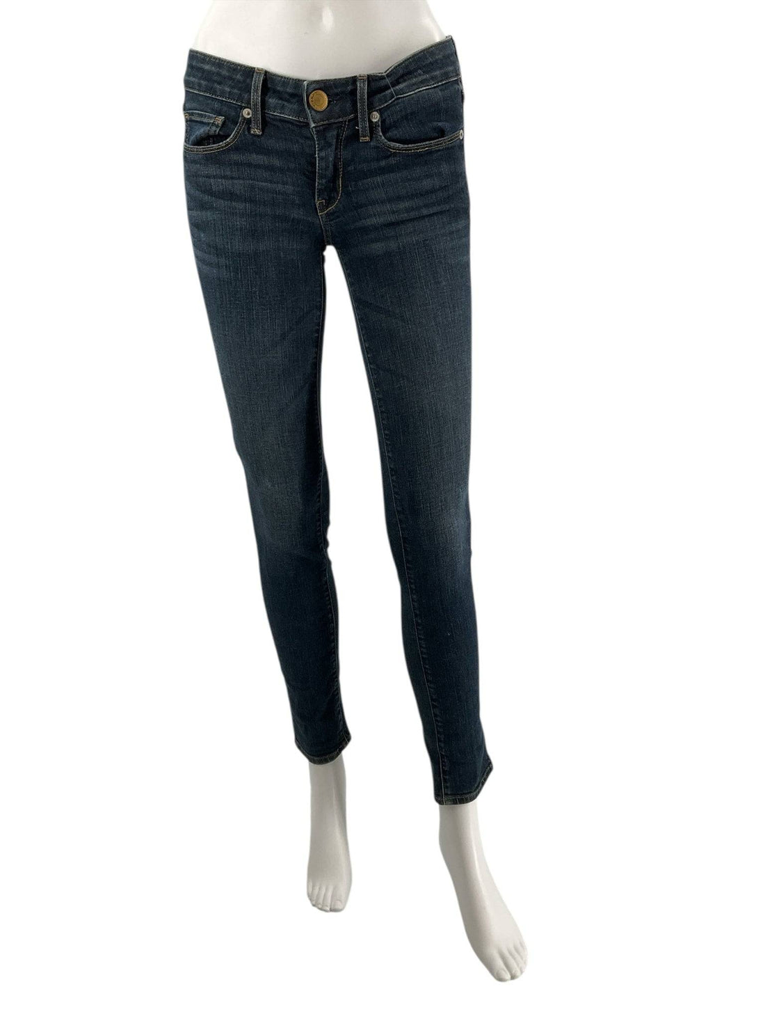 American Eagle Blue Solid Jeans - Size 2S - Margaret’s Fine Consignment