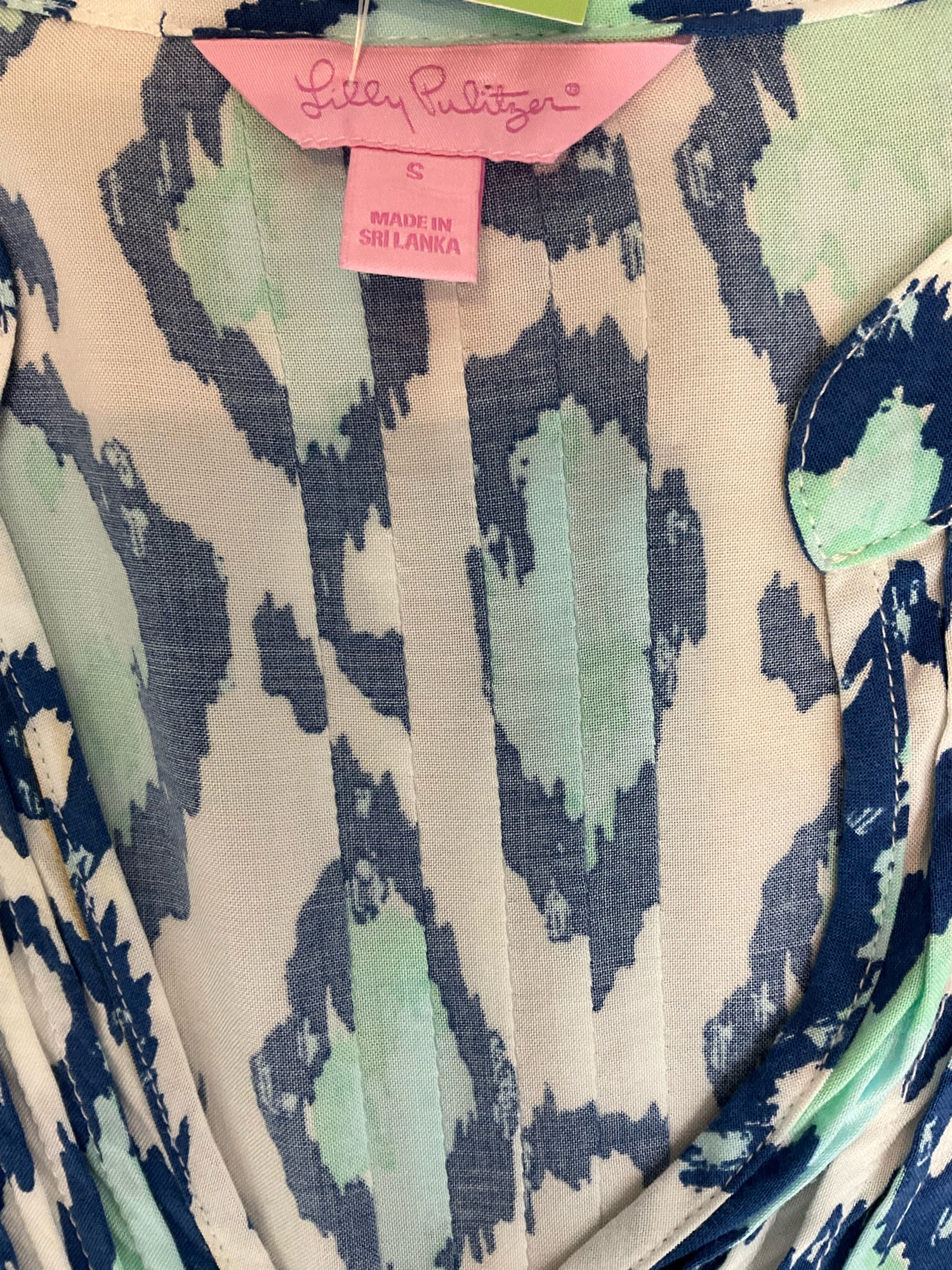 Lilly Pulitzer Elsa Top In The Vias Print Tunic Blouse Size Small