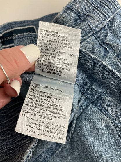 Karen Scott - Blue Solid Pre-Owned Ladies Skirt - Size 6