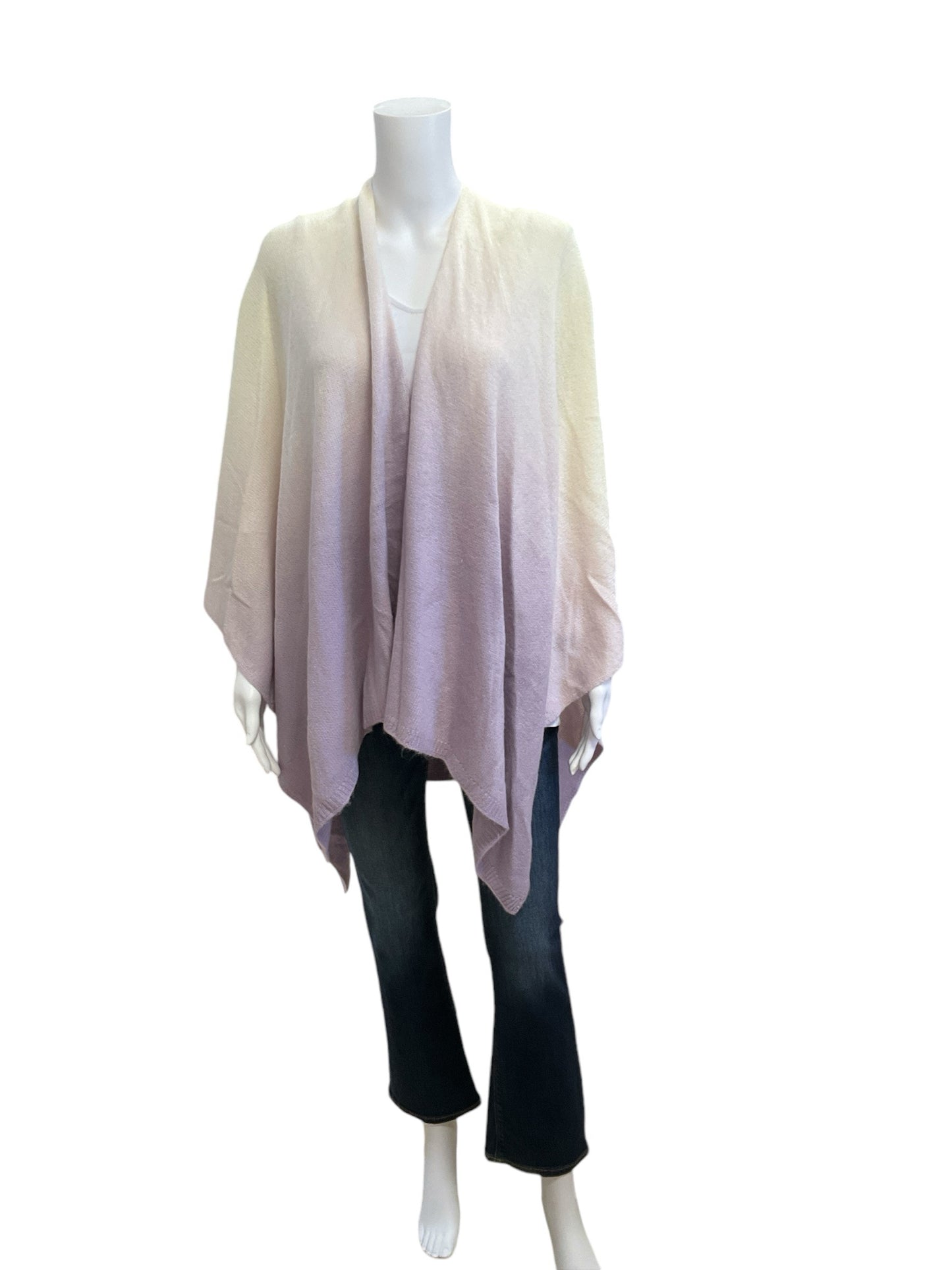 Ann Taylor Size os cream/purple Ombre shrug